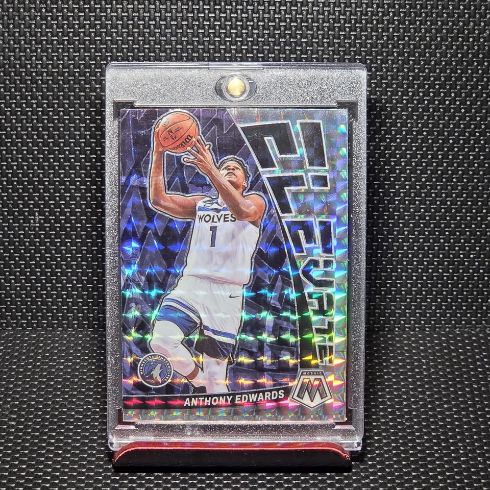 2022-23 Panini Mosaic - Elevate Anthony Edwards #5 Mosaic Prizm - Image 3 of 4