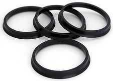 (4) Hub Centric Rings 74mm OD 64.1mm ID Hub Rings Polycarbonate Plastic NEW