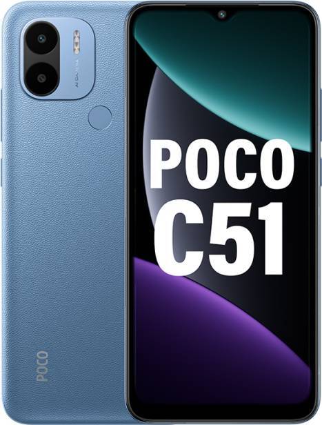 POCO C51 (Royal Blue, 64 GB) (4 GB RAM) Android 13 (Go Edition