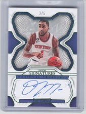2022-23 Panini National Treasures Obi Toppin Signatures Auto Green /5 Knicks 