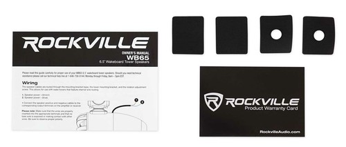 2) Altavoces de torre Rockville 6,5" negros + amplificador MB QUART + Bluetooth 4 RZR/ATV/UTV/Carrito - Imagen 9 de 12