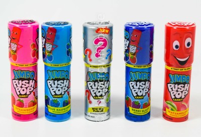 5 Jumbo Push Pop Candy Assorted Strawberry Raspberry Watermelon+ 02/13/2021 41116005275 | eBay