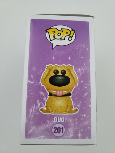 Funko Pop Disney "Up" Dug 201 w/Pop Protector Vaulted Hot Topic Exclusive - Picture 2 of 8