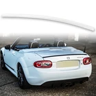 Fyralip Trunk Lip Spoiler For Mazda MX5 Miata NC 05-15 Painted Crystal White 34K