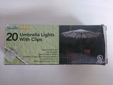 20 umbrella lights with clips indoor outdoor sienna summer night