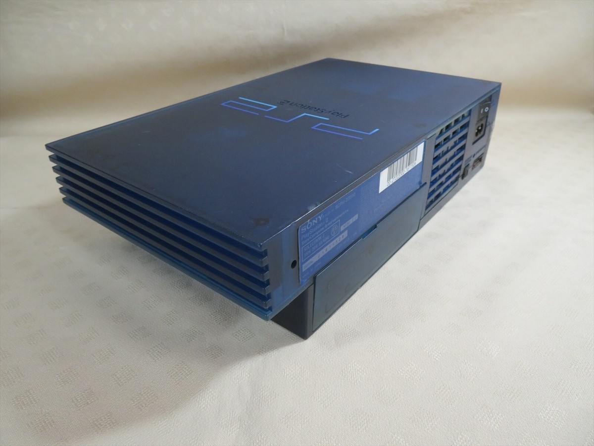 PS2 Playstation 2 console SONY Japan ocean blue SCPH-37000 PS2 Playstation 2 console SONY Japan ocean blue SCPH-37000