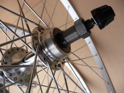 27x1 1/4 Alloy Bicycle Wheelset Front & Rear Wheels Bike Cycle NEW Quick Release - Picture 4 of 11
