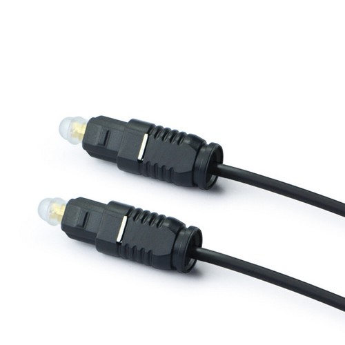 Cable de fibra óptica Toslink negro núcleo de cable de audio digital para sonido envolvente de TV - Imagen 4 de 20