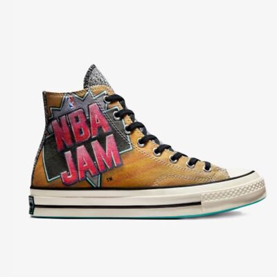 Converse Chuck 70 HI X NBA JAM Arcade Casual Shoe Brown  display picture 1