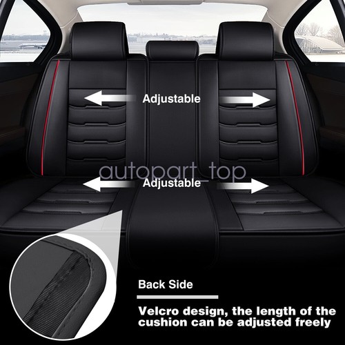 For 2007-2023 Chevy Silverado GMC Sierra Car 5-Seat Covers Waterproof Full Set - Picture 12 of 24