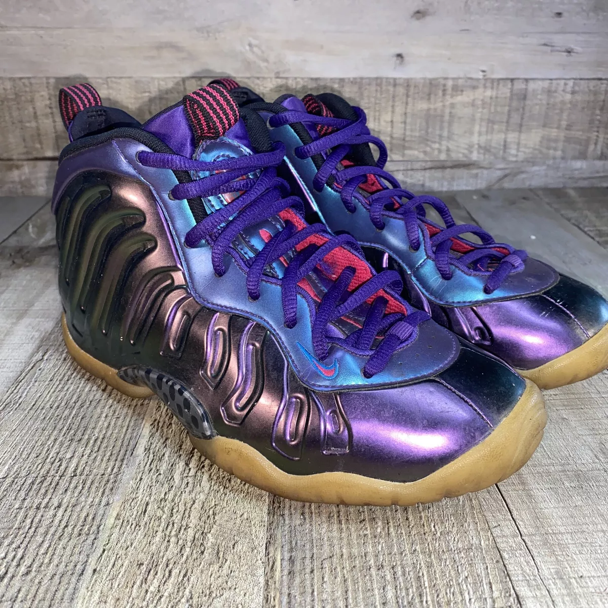 Nike Air Foamposite One Shoes Youth Kids 5.5 Y Iridescent Purple