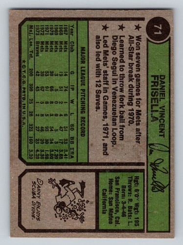1974 Topps Baseball Cards #1-200 IN PERFETTE CONDIZIONI Scegli le carte - Foto 55 di 117