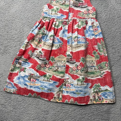 Reyn Spooner Hawaiian Dress Girls Size 6 Christmas Mele Kalikimaka - Picture 7 of 8