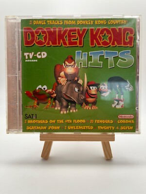 Donkey Kong Hits (21 Dance Tracks) CD Album (Nintendo) Scatman (MC Mario) Arcade