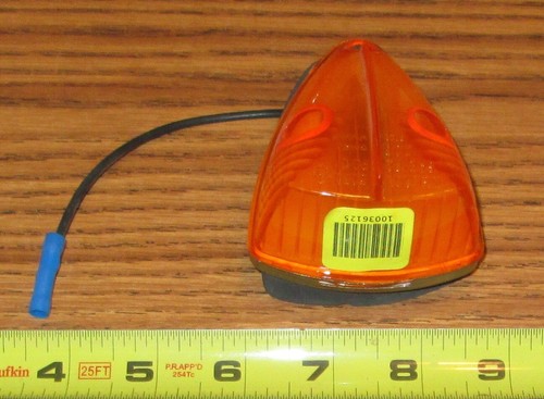 Weldon 5050 5020 Amber Triangle Tear Drop Wedge School Bus Marker Light 1 Wire