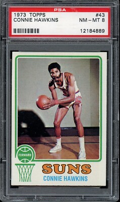 1973 Topps Basketball #43 Connie Hawkins PSA 8 | eBay