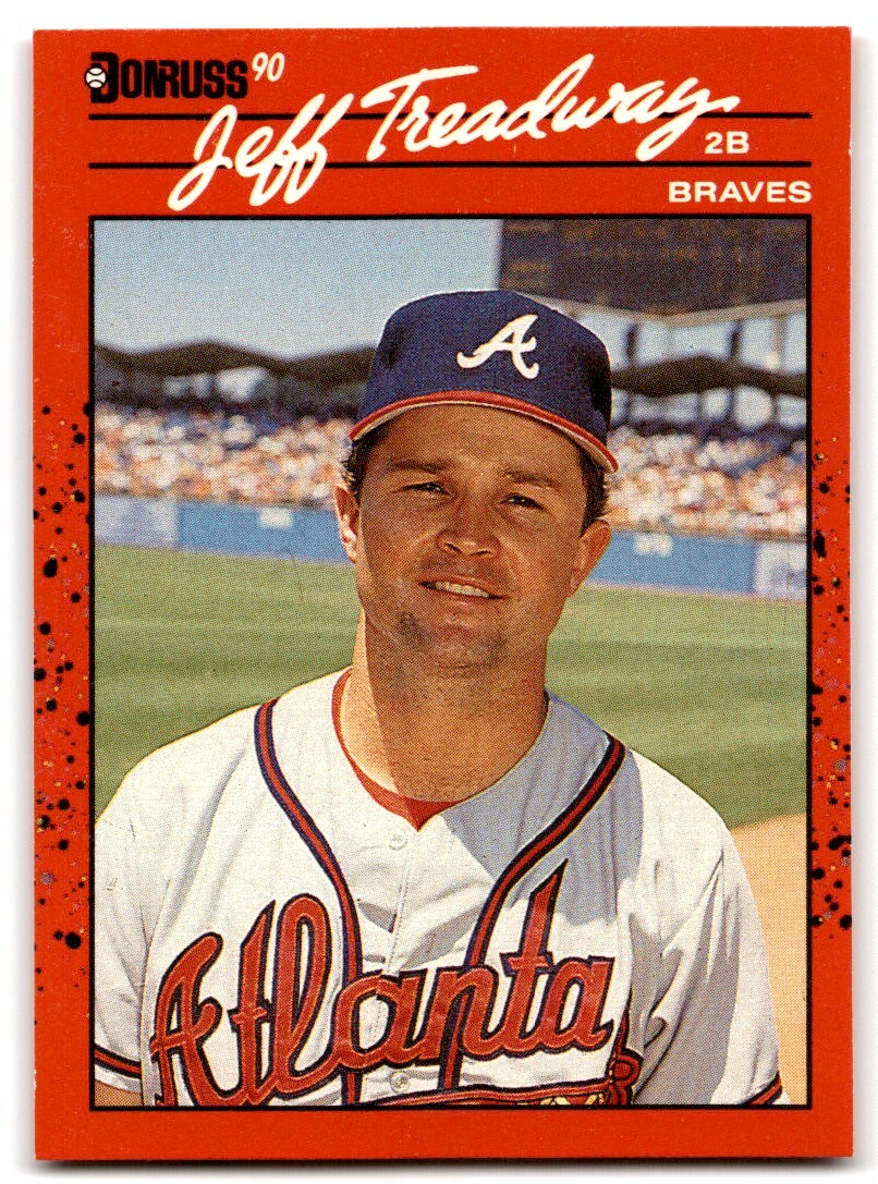 1990 Donruss Jeff Treadway Atlanta Braves #50