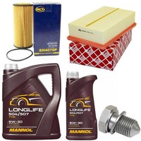 MotoröL Filter Set 5W30 6 Liter + ÖLablassschraube FüR VW Golf VII 2.0 GTI 220PS