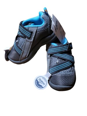 OshKosh Galen Grey Boys' Infant-Toddler Sneaker Everplay Series Toddler SZ 5