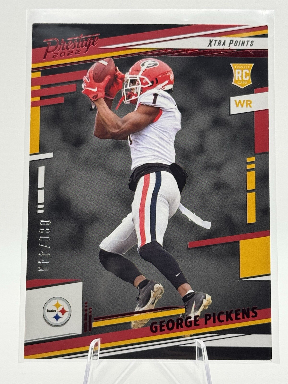 2022 Panini Prestige - Rookies Xtra Points Premium Red #323 George Pickens /449