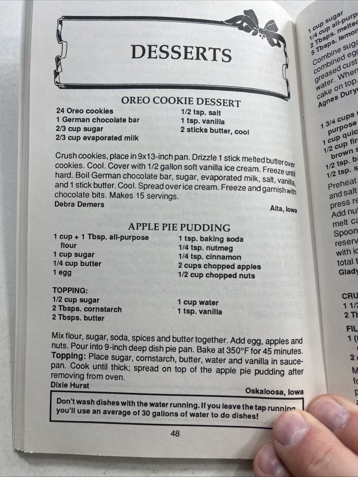 Iowa Holiday Cookbook Christmas ethnic Dutch Letters St. Nicholas cookie Vintage