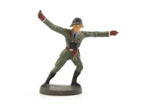 1950s Vintage Hausser Elastolin Toy Soldier Ground Trooper With Field Binoculars