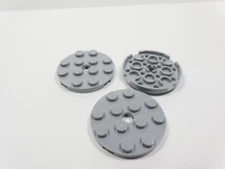 LEGO 3 Light Bluish Gray Round 4x4 Plates B9