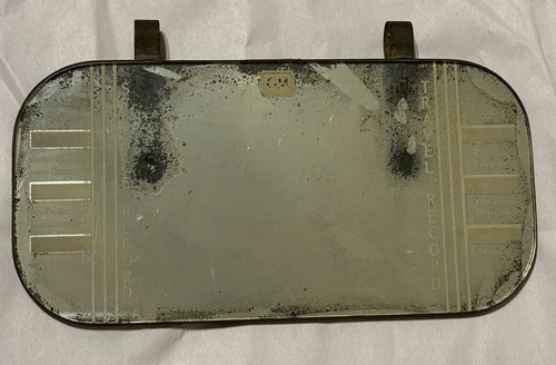 Classic GM General Motors Original Visor Vanity Clip Glass Mirror Vintage