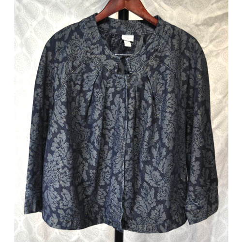 Blue Gold Shrug Denim Jean Jacket Size 