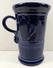 Homer Laughlin Fiesta Cobalt Blue Cappuccino Mug HLC Fiestaware Tall Coffee Cup