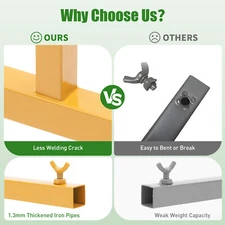 6.56FT Metal Wedding Arch Backdrop Stand Party Flower Art Decor Framework