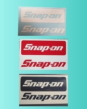(2) Snap on Tools Vinyl Decals Windows Cars Trucks Laptops Lockers Toolbox