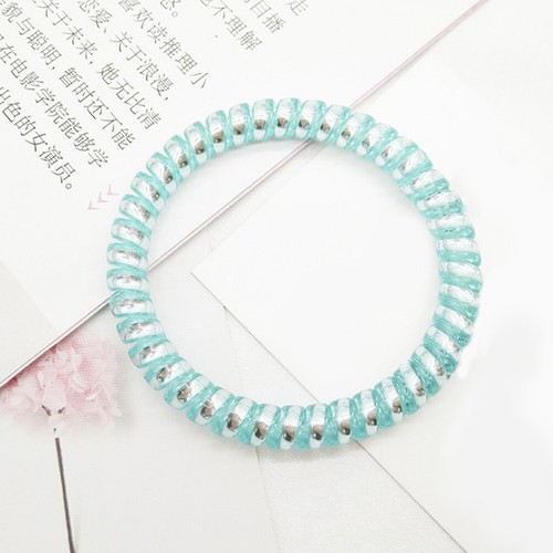 Telephone Wire Elastic Hair Bands Girl Matte Ponytail Holder Cute Rubber Band ◁ - Picture 7 of 23