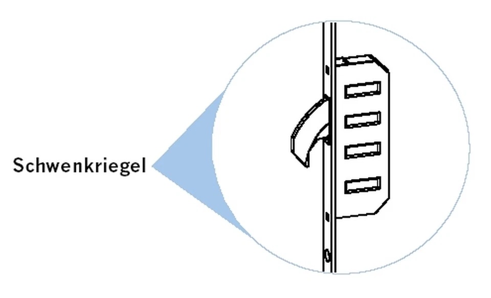 Bloqueo múltiple Winkhaus T-F1660 92 M2 MC 16 mm manguito plano 2 pestillos giratorios - Imagen 4 de 4