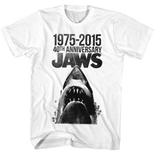 Jaws 70's Thriller Movie 1975-2015 40th Anniversary Shark Bubbles Men's T Shirt