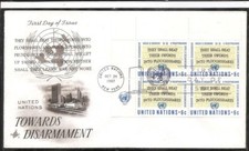 UN New York SC # 177  Towards Disarmament FDC. Artcraft Cachet