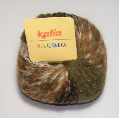 10 balls of Katia STUDIO multi texture chainette chunky knitting Yarn #8001 