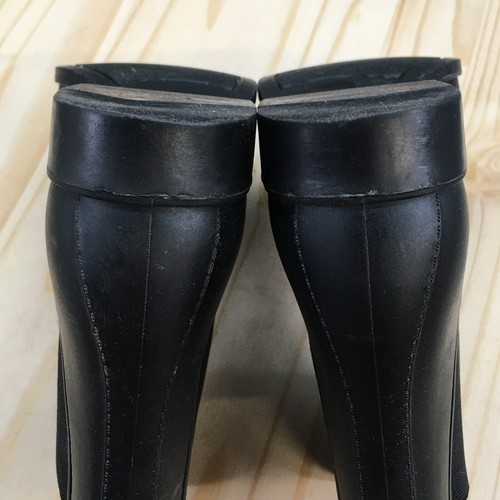 Sam Edelman Waterproof Rain Boots Womens 8 Tinsley Black Rubber Pull On Cuban - Picture 9 of 16