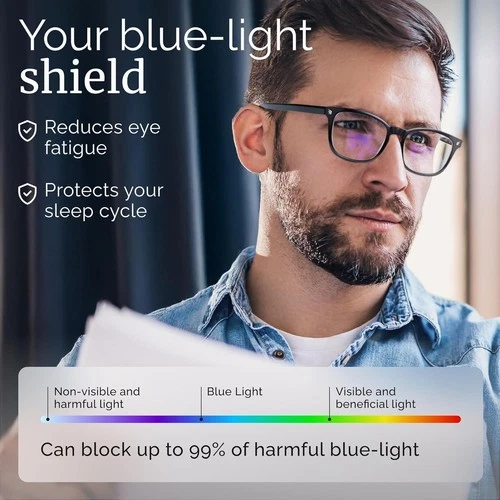 High Tech Blue Light Glasses - Advanced 99% Blue Light Blocking