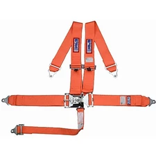 RJS Racing Equipment 1127805 5-Point Latch and Link Racing Harness Orange