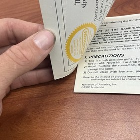 Donkey Kong 3 NES Instruction Booklet Manual Only First Print No TM Rare 