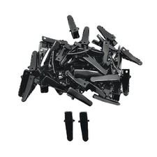 50x Mini Flat Metal Single Prong Alligator Hair Clips Hair