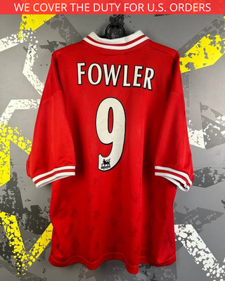Fowler Liverpool Jersey Home football shirt 1996 - 1998 Reebok Men