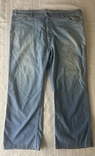 Vintage Levi's Action Jeans Mens 42x32 Blue Orange Tab Straight Leg 80s Usa Made