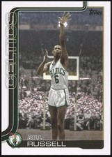 2025-26 Topps #251 Bill Russell Boston Celtics Basketball Card HOF