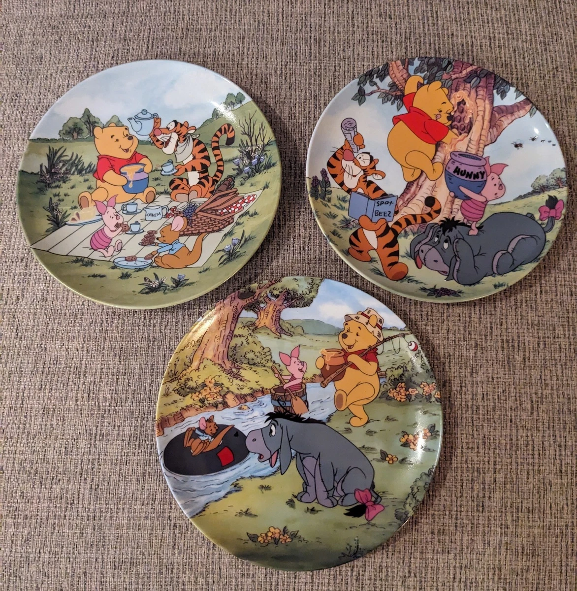 Winnie The Pooh Plates In Bradford Exchange Collector Plates for