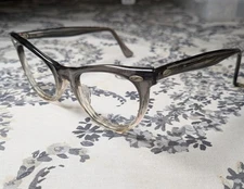 Nice Vintage American Optical 60s 70s Grey Clear Gradient Fade Eyeglass Frame