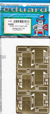 EDU36500 1:35 Eduard PE - Sd.Kfz.251/1 Ausf.C Side Storage Bins (ACA kit)