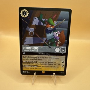 Disney Lorcana Fabled Robin Hood Champion of Sherwood Legendary #177/204
