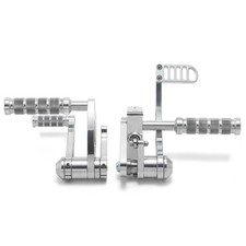 Fußrasten Für Motorräder 2000-2006 - Beifahrer Fußrasten In Silber